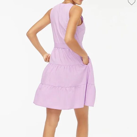 J. Crew Faux-wrap sleeveless mini dress* - Picture 3 of 10